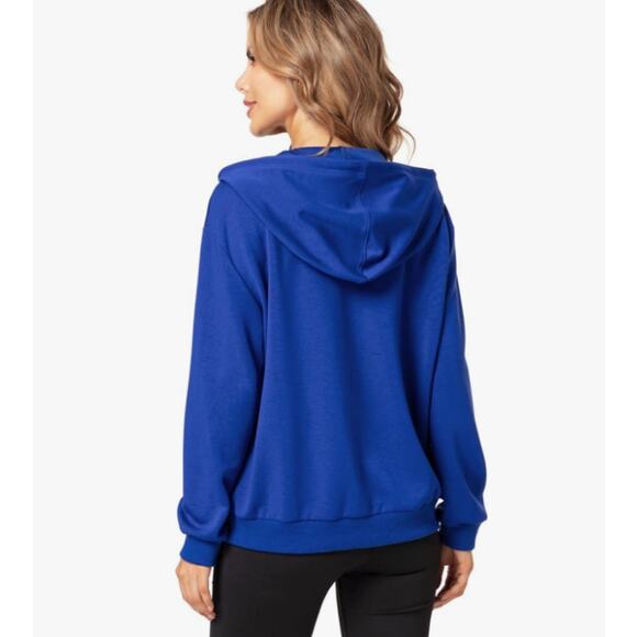 Women's Casual Long Sleeve Zip Up Sweatshirt Hoodie Jacket NWT Size XL - Picture 2 of 11